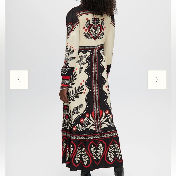 Caroline Constas satin long sleeve passion scarf maxi dress - Picture 9 of 10